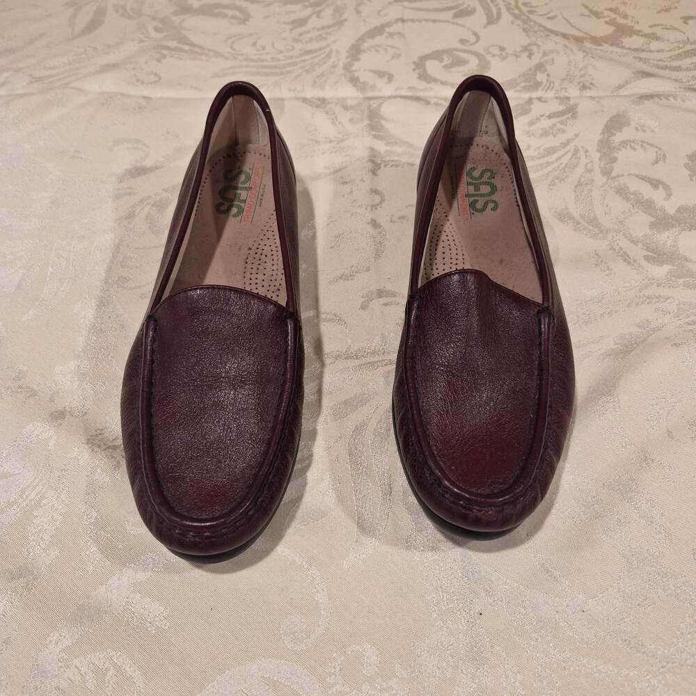 SAS Tripad Comfort Women's 11 Burgundy Leather Slip On Loafers